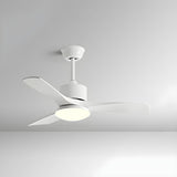 Adjustable 3 Wood Blades Ceiling Fan with LED Light Image - 5