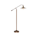 Adjustable Antique Bronze Flared Metal LED Floor Lamp Image - 4