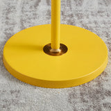 Adjustable Arm Modern Yellow Globe Metal Floor Lamp Image - 10