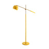 Adjustable Arm Modern Yellow Globe Metal Floor Lamp Image - 6