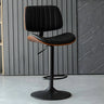 Adjustable Armless Bucket Leather Swivel Bar Stool Image - 29