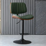 Adjustable Armless Bucket Leather Swivel Bar Stool Image - 32