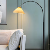 Adjustable Black Cone Shade Arc Modern Floor Lamp Image - 3