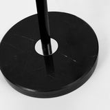 Adjustable Black Drum and Arc Side Table Floor Lamp Image - 9