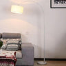 Adjustable Black Drum and Arched Modern Floor Lamp Image - 3