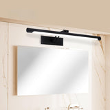 Adjustable Black Linear Bathroom Vanity Mirror Light Image - 1