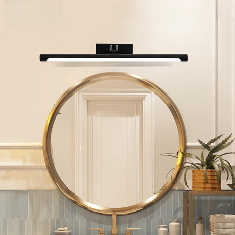 Adjustable Black Linear Bathroom Vanity Mirror Light Image - 2