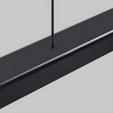 Adjustable Black Linear Pendant Kitchen Island Light Image - 13