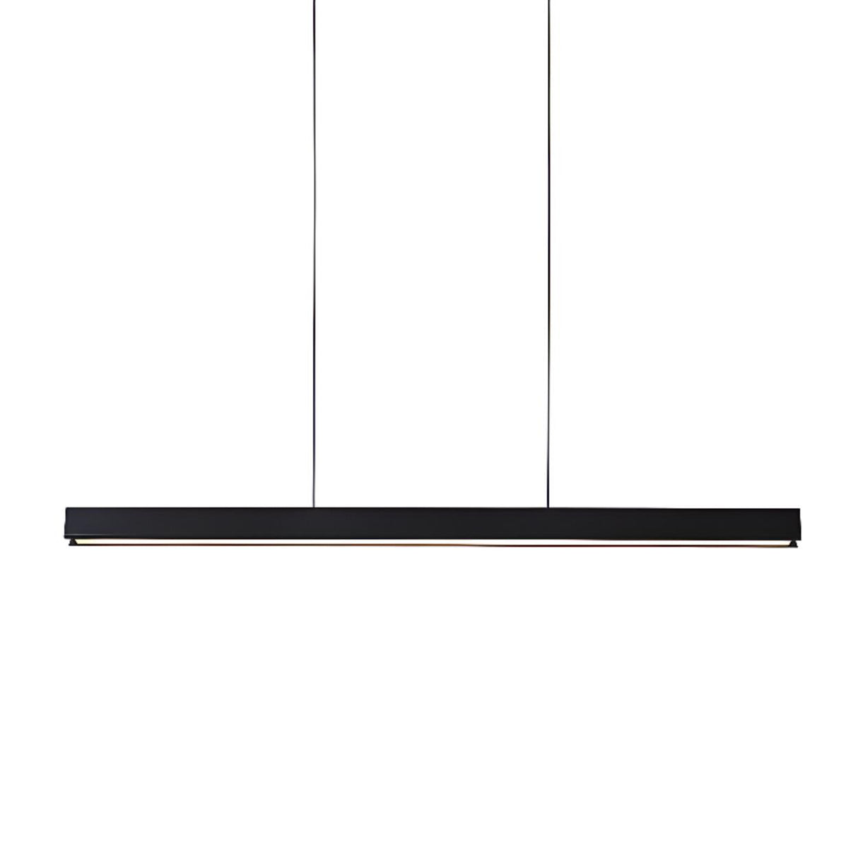 Adjustable Black Linear Pendant Kitchen Island Light Image - 2