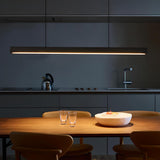 Adjustable Black Linear Pendant Kitchen Island Light Image - 6