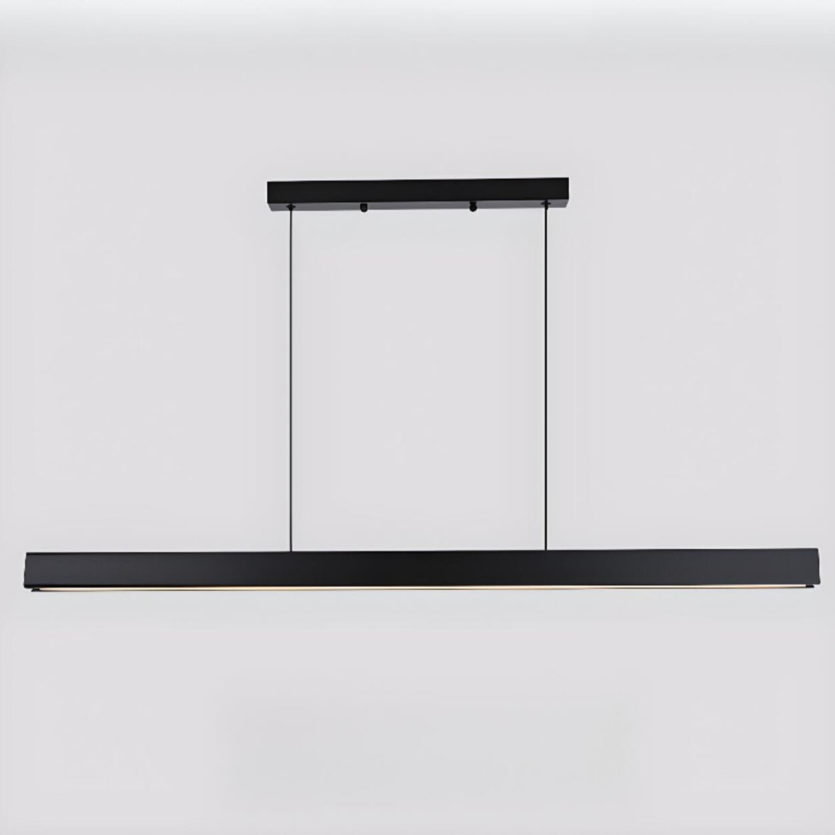 Adjustable Black Linear Pendant Kitchen Island Light Image - 7