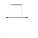 Adjustable Black Minimalist Bar Island Hanging Light Image - 2