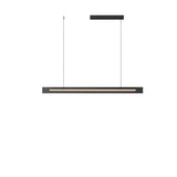 Adjustable Black Minimalist Bar Island Hanging Light Image - 3