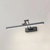 Adjustable Black Rectangular Metal LED Vanity Light Image - 12