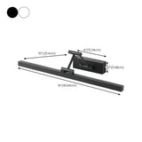 Adjustable Black Rectangular Metal LED Vanity Light #size