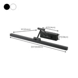 Adjustable Black Rectangular Metal LED Vanity Light Image - 15