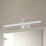 Adjustable Black Rectangular Metal LED Vanity Light Image - 7