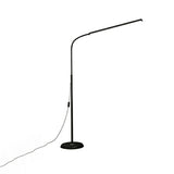 Adjustable Black Rectangular Swing Arm Floor Lamp Image - 9