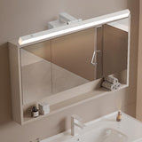 Adjustable Black Rectangular Vanity Mirror Light Image - 3