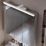 Adjustable Black Rectangular Vanity Mirror Light Image - 4