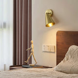 Adjustable Brass Cone Bathroom Mirror Vanity Light Image - 4