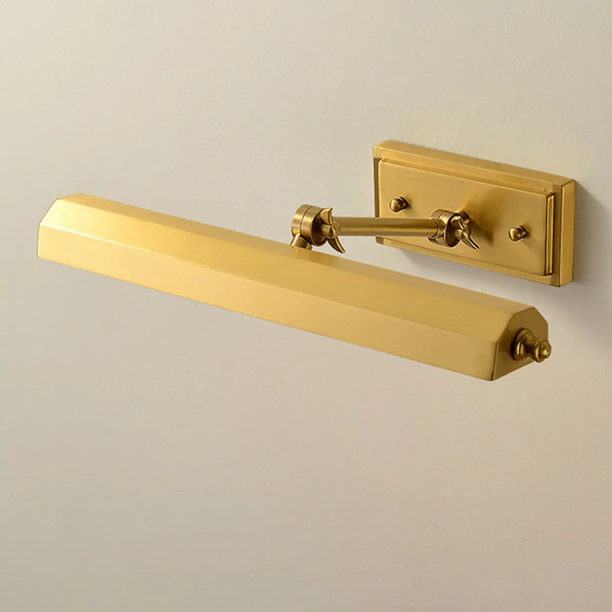 Adjustable Brass Straight Dual LED Vanity Light  Image - 8