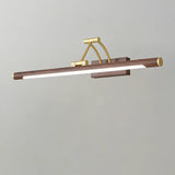 Adjustable Brown Linear Modern LED Metal Vanity Light Image - 6