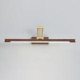 Adjustable Brown Linear Modern LED Metal Vanity Light Image - 7