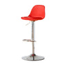 Adjustable Bucket Leather Seat Iron Swivel Bar Stools Image - 4