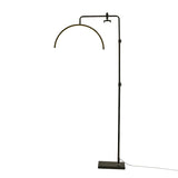 Adjustable C-Shaped Black Arc Metal LED Floor Lamp Image - 5