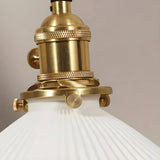 Adjustable Ceramic Shade Cone Brass Reading Wall Lamp Image - 13