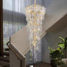 Adjustable Chain Gold Cascading Crystal Chandelier Image - 5