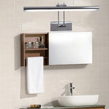 Adjustable Chrome Linear Bathroom Vanity Light Fixture Image - 1