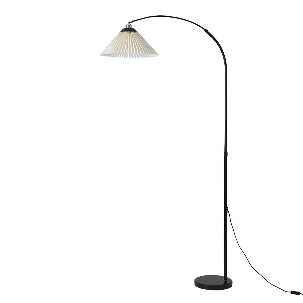 Adjustable Classic Cone Arched Metal Floor Lamp Image - 14