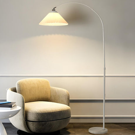 Adjustable Classic Cone Arched Metal Floor Lamp Image - 2