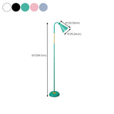 Adjustable Cone Colorful Modern Metal Floor Lamp #size