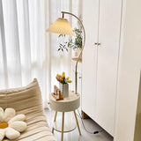 Adjustable Cone Modern Metal Floor Lamp with Storage Image - 10