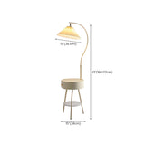 Adjustable Cone Modern Metal Floor Lamp with Storage Image - 15