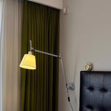 Adjustable Contemporary Chrome Swing Arm Wall Sconce Image - 14