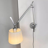 Adjustable Contemporary Chrome Swing Arm Wall Sconce Image - 19