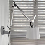 Adjustable Contemporary Chrome Swing Arm Wall Sconce Image - 20