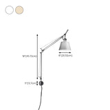 Adjustable Contemporary Chrome Swing Arm Wall Sconce Image - 22