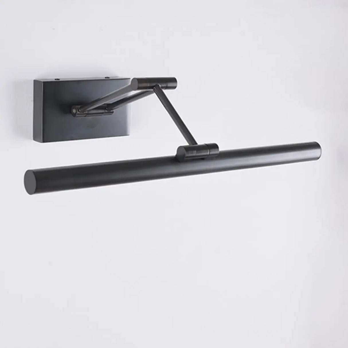 Adjustable Cylinder Black Metal Bathroom Vanity Light Image - 9