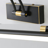 Adjustable Cylinder Black Metal Modern Vanity Light Image - 11