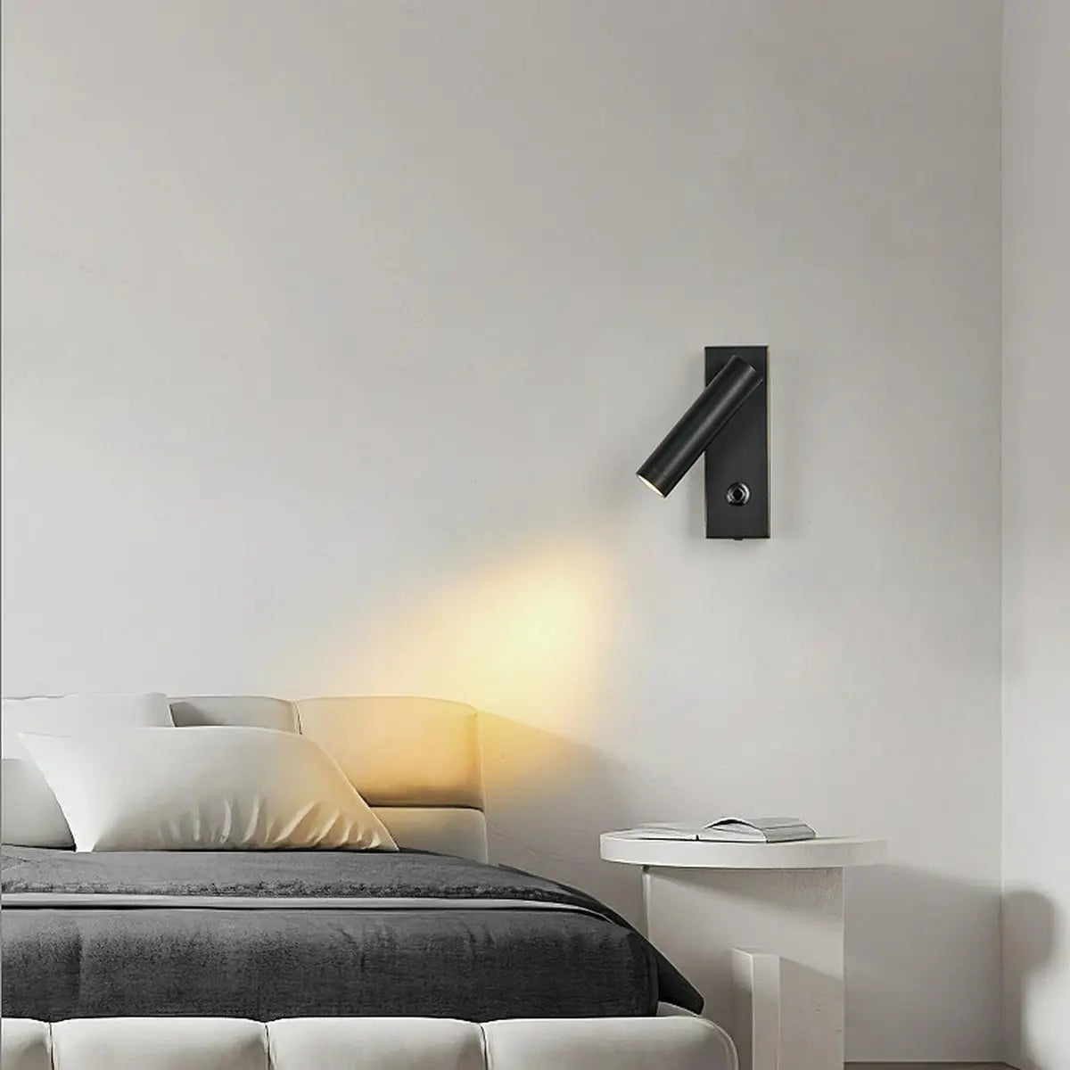 Adjustable Cylindrical Metal Reading Wall Bedroom Lamp Image - 6