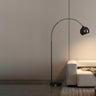 Adjustable Dome Modern Sliver Arched Floor Lamp Image - 2