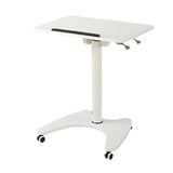 Adjustable Foldable White Wood Small Standing Desk Image - 9