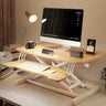 Adjustable Folding Black Wood Trestle Standing Desk Image - 11