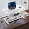 Adjustable Folding Black Wood Trestle Standing Desk Image - 15