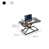 Adjustable Folding Black Wood Trestle Standing Desk Image - 18